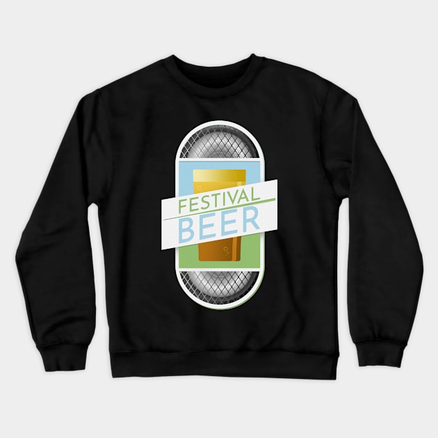 Festival Beer Crewneck Sweatshirt by the50ftsnail